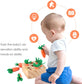 Montessori Toys for 1 Year Baby Pull Carrot Set Game Kids Wooden Toy - Baby Kingdom