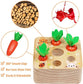 Montessori Toys for 1 Year Baby Pull Carrot Set Game Kids Wooden Toy - Baby Kingdom