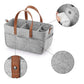 Baby Felt Storage Nursery Organizer Basket Infant Diaper Bag with Handle - Baby Kingdom