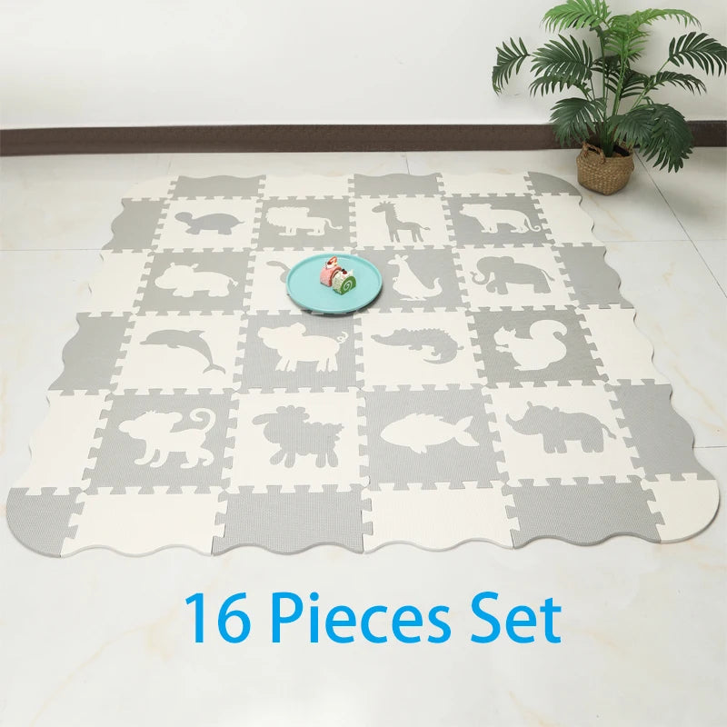 9/16 Pcs Set Floor Mat Puzzle For Children - Baby Kingdom