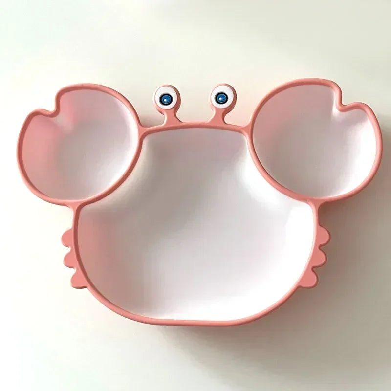 Baby Bowls Plates Spoons Silicone Suction Feeding Food Tableware - Baby Kingdom