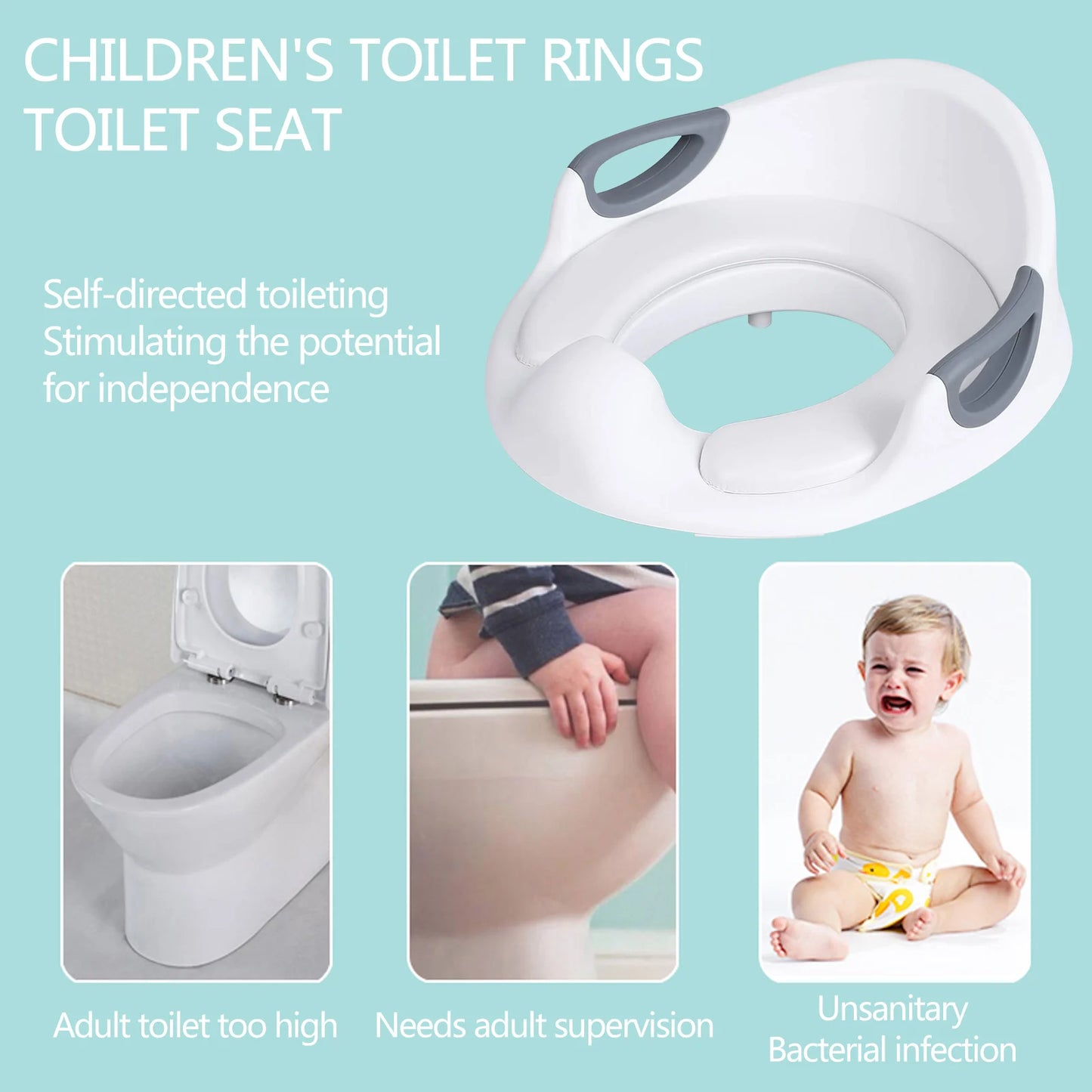 Toilet Seat for Children Baby Toilet Trainer Splash Guard - Baby Kingdom