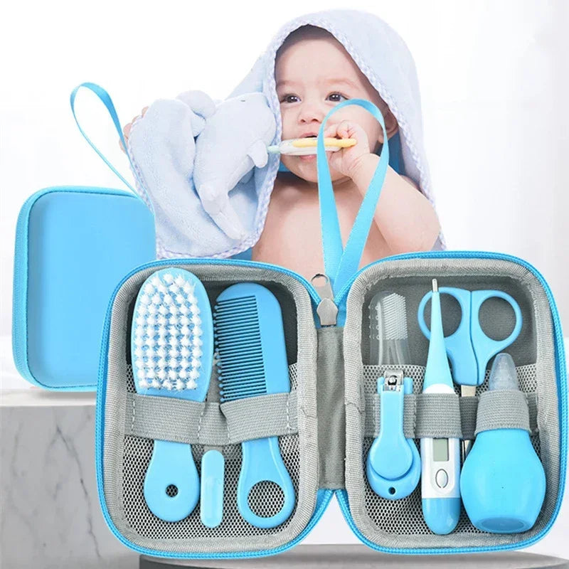 8-Piece Newborn Baby Kids Grooming and Health Care Kit - Baby Kingdom