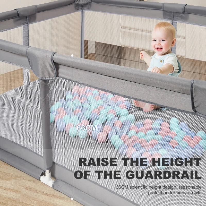 Baby Fence Bed Guardrail Baby Safety Barrier Playground Baby Park Children Toys Child Edge Protector Barrier Playpen for Kids - Baby Kingdom